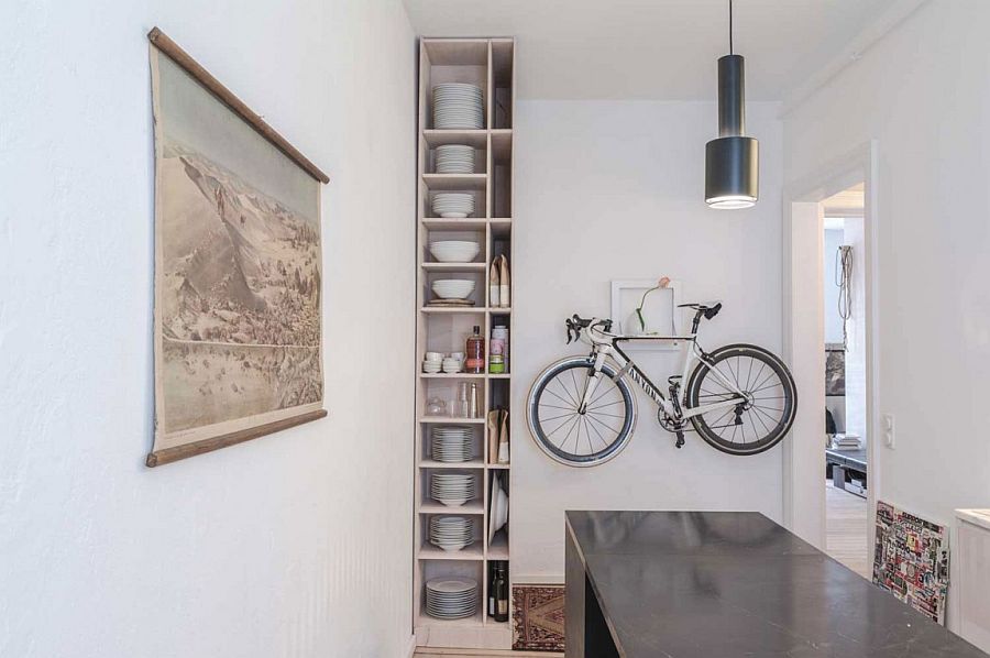 Delightful use of vertical space inside a small urban apartment
