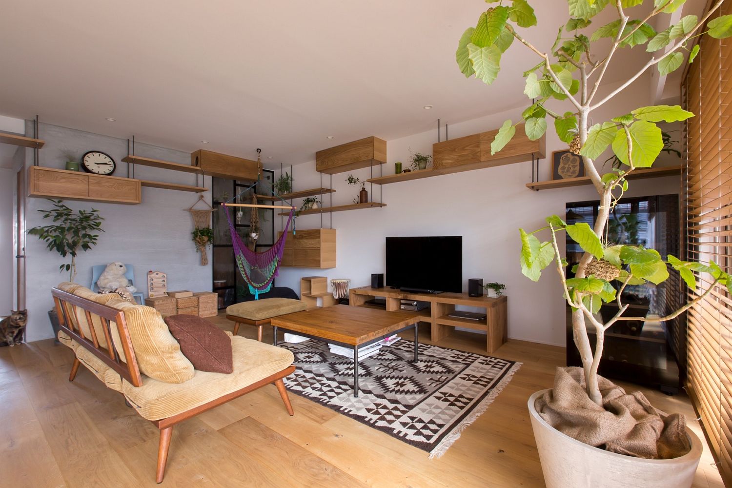 Go vertical when you want to save space in the small apartment