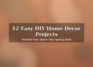 12 Easy DIY Home Decor Projects to Refresh Your Space This Spring 2026 Featured: warm sage and terracotta DIY home decor mood for spring 2026