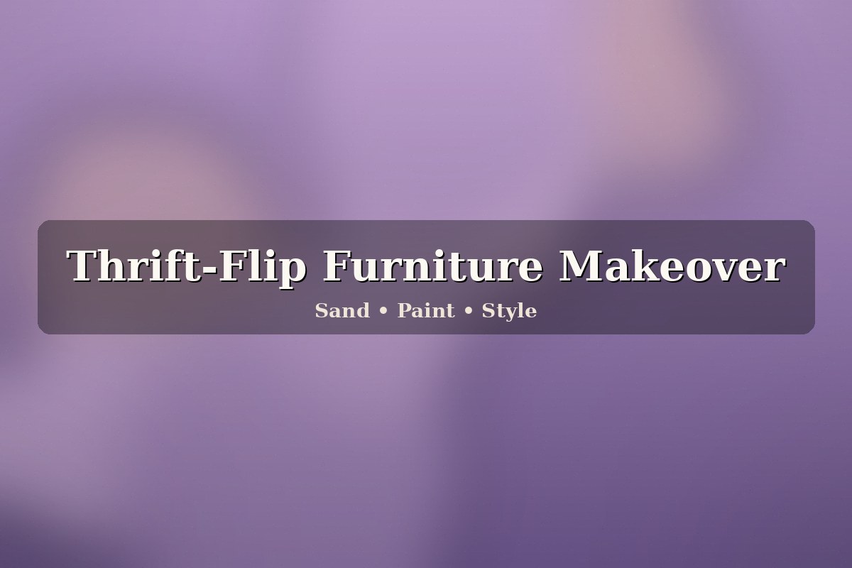 DIY thrift-flip furniture makeover with sanding, paint and new hardware in 2026