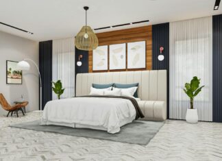 7 Modern Bedroom Design Ideas for a Calm and Beautiful Retreat Contemporary bedroom with sleek decor and natural lighting.