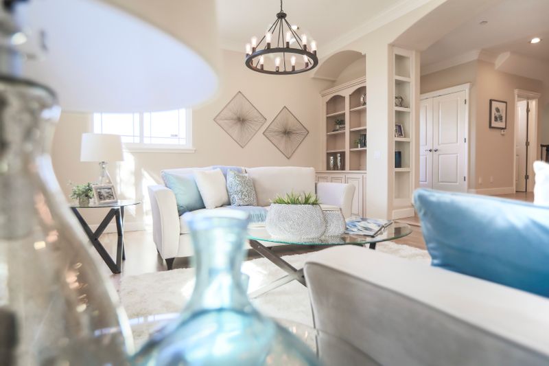 Bright and stylish living room with contemporary decor