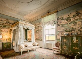 9 Bedroom Storage Solutions That Combine Style and Function Opulent bedroom at Harewood House featuring ornate design and vintage decor.