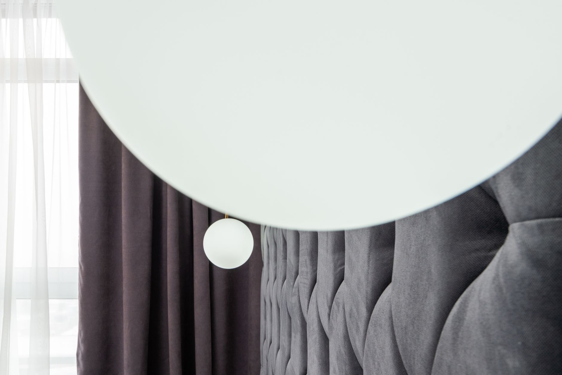 A close-up of modern interior design with a focus on textures and light.