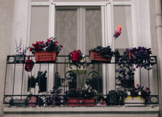 8 Apartment Balcony Ideas That Turn a Small Space into a Retreat A picturesque balcony in Istanbul adorned with colorful potted plants, adding a touch of nature.