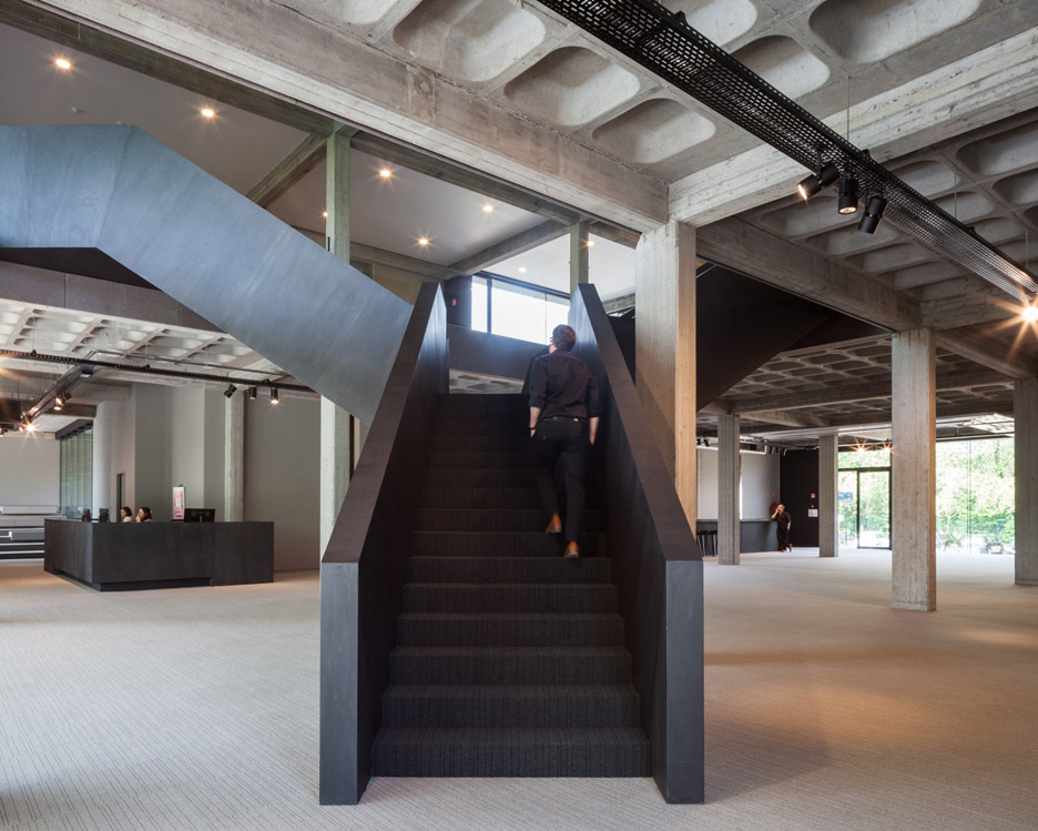 Steven Vandenborre Adds Cross-shaped Staircase To An Industrial Office Conversion