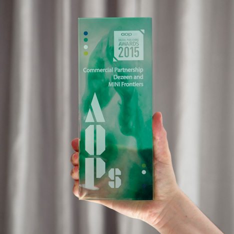 Dezeen Wins Digital Publishing Award For “truly Creative And Innovative” Partnership With MINI