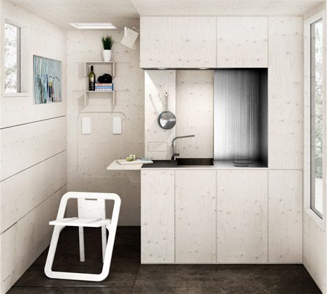 Expanding Micro Homes Could Move Around On A Network Of Railway Tracks