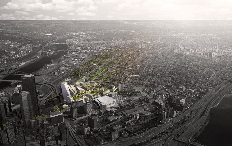 BIG Unveils Design For Urban Neighbourhood On Site Of Former Pittsburgh Hockey Arena