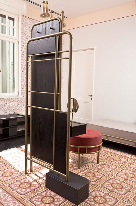 David Amar’s Bialik Furniture Collection References Art Deco Floor Tiles In A Tel Aviv Home