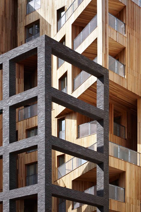 Hawkins\Brown Pairs Cross-laminated Timber And Steel For Record-breaking Apartment Block