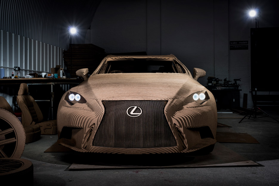Lexus Unveils Fully Drivable Car Made From Cardboard
