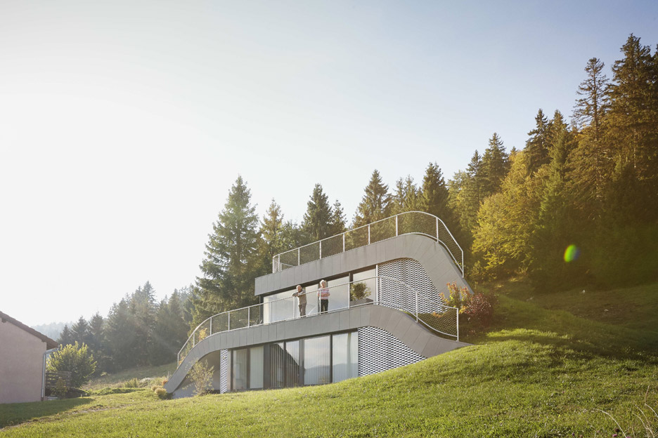 French Villa Designed By Julien De Smedt To Look Like A Bump In The Landscape