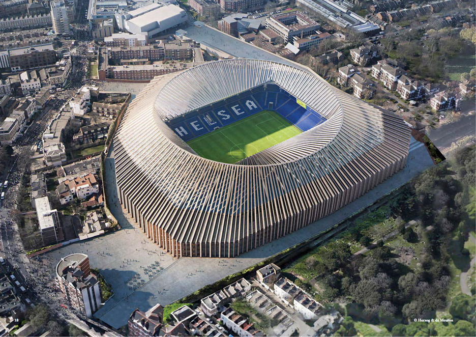 Herzog & De Meuron Reveals Latest Plans For Chelsea Football Stadium Redesign