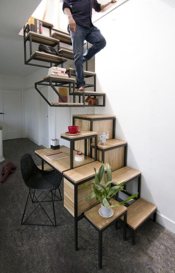 Modern Indoor Stairs Made Of Wood In 50 Interior