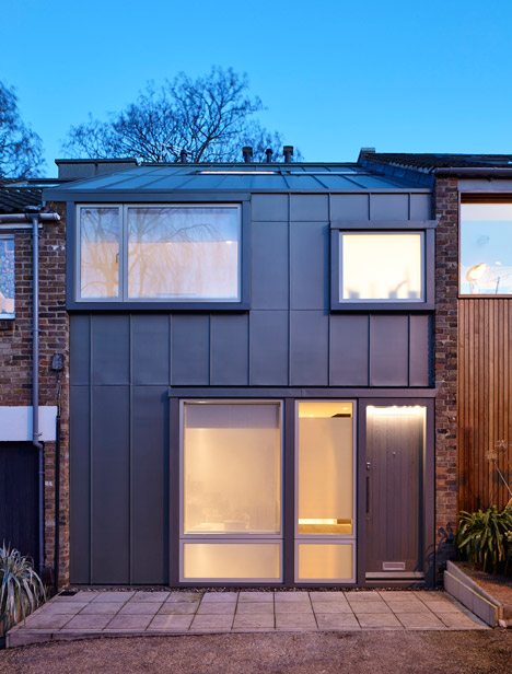 Day House By Paul Archer Design Is A Zinc-clad Home Slotted Into An Existing London Terrace