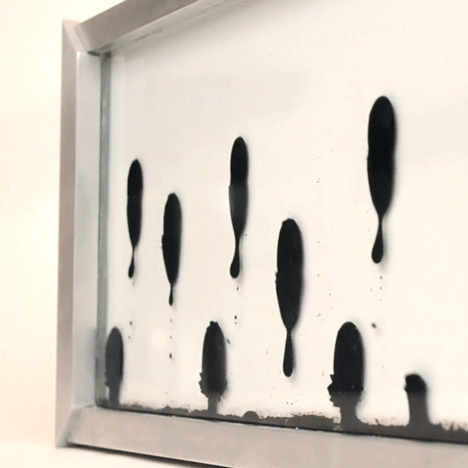 Zelf Koelman’s Ferrolic Clock Uses Magnetic Ferrofluid To Tell The Time