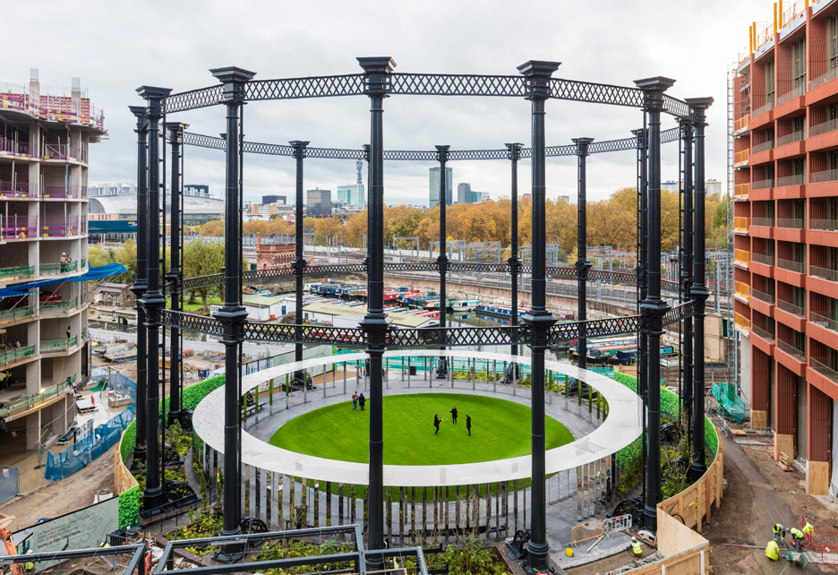 Bell Phillips Converts Victorian Gas Holder Into Circular Park For King’s Cross