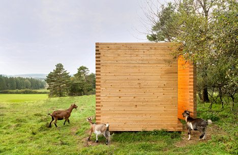 Michael Kühnlein Builds A Timber Barn For His Herd Of Pygmy Goats