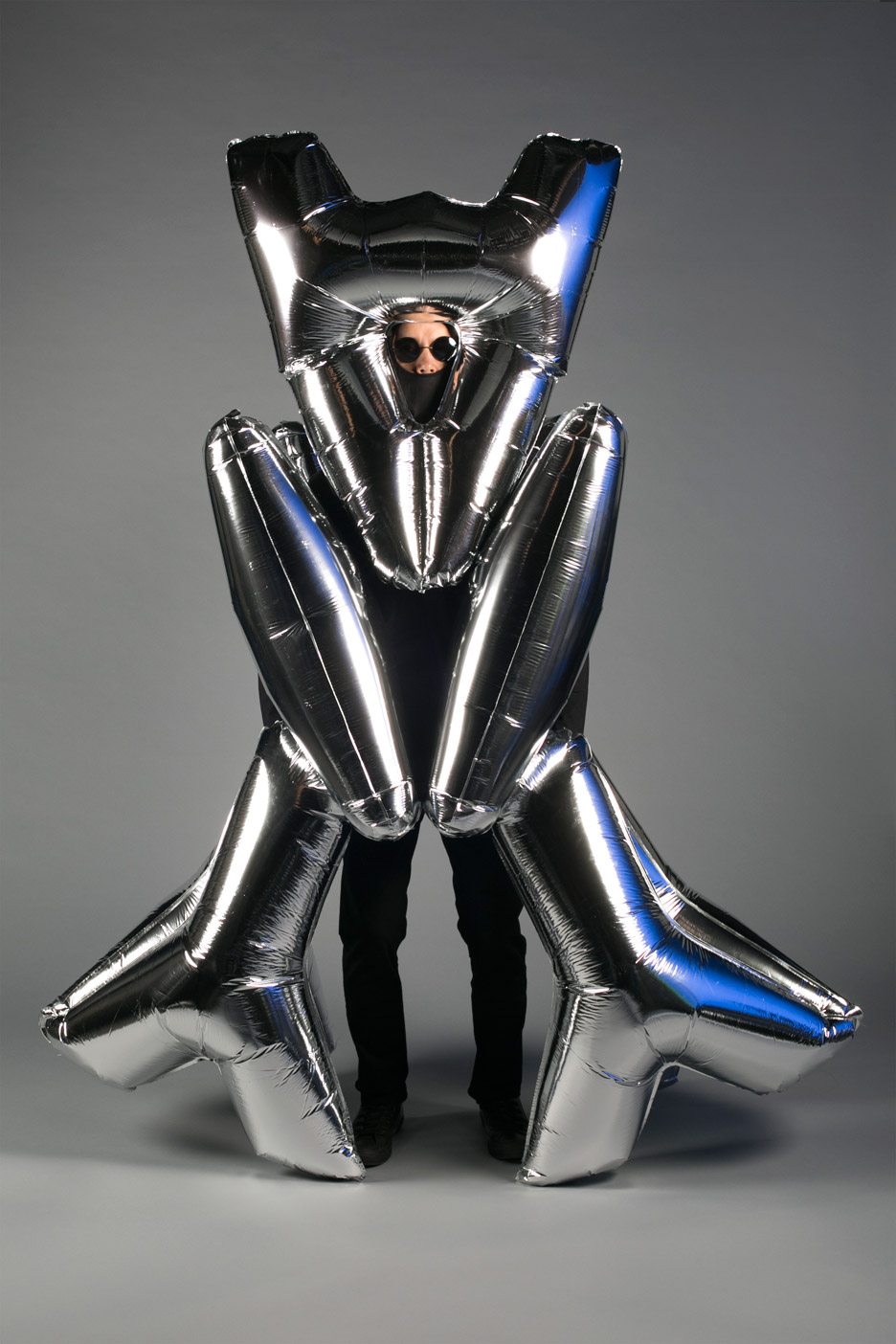 Ken Tanabe Creates Halloween Costumes From Helium Balloons And Old CDs