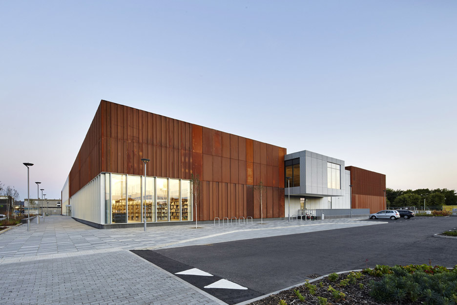 FaulknerBrowns Architects Adds Weathering Steel Facade To New Hebburn Central Community Centre