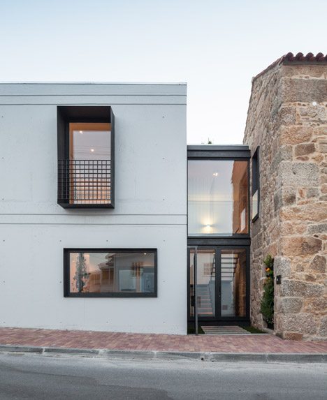 Filipe Pina + Maria Inês Costa Add Concrete Extension To Stone House In Portugal