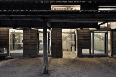 Glass And Steel Office By Issei Suma Inserted Into Century-old Japanese Cow Barn
