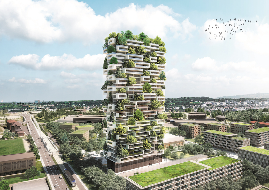 Stefano Boeri Unveils Plans For “vertical Forest” Tower In Switzerland