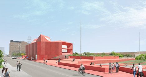 David Adjaye Unveils Designs For A Red Concrete Art Museum In Texas