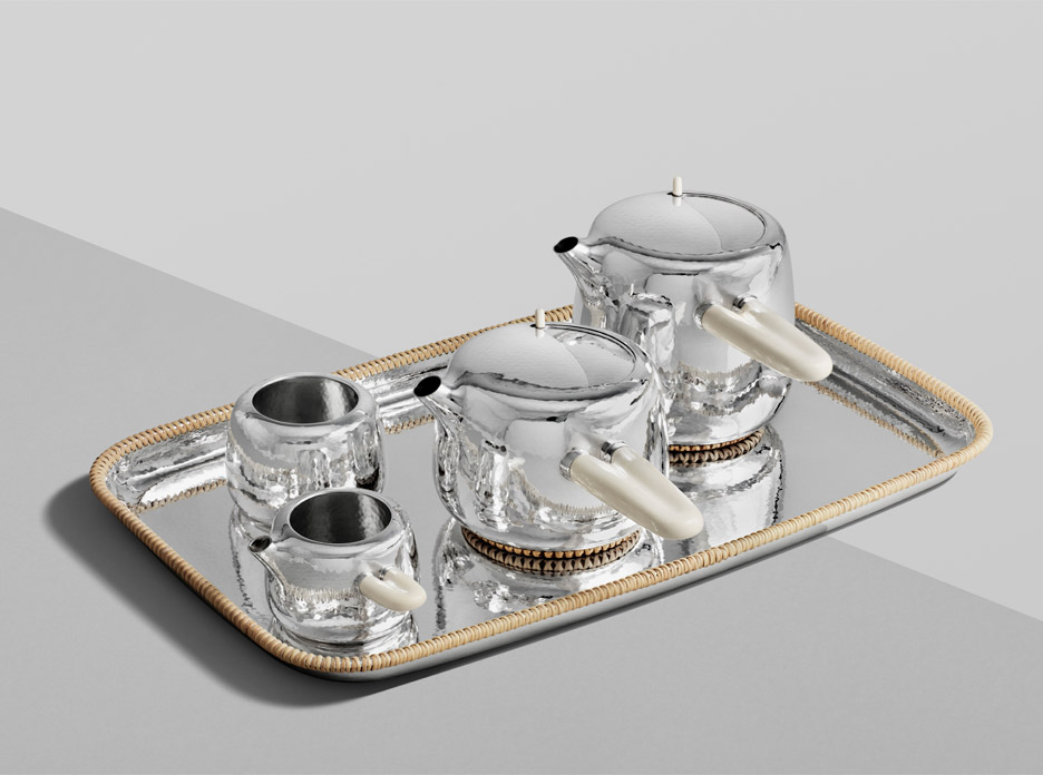 Marc Newson Designs £100,000 Silver Tea Set With Mammoth Ivory Handles For Georg Jensen