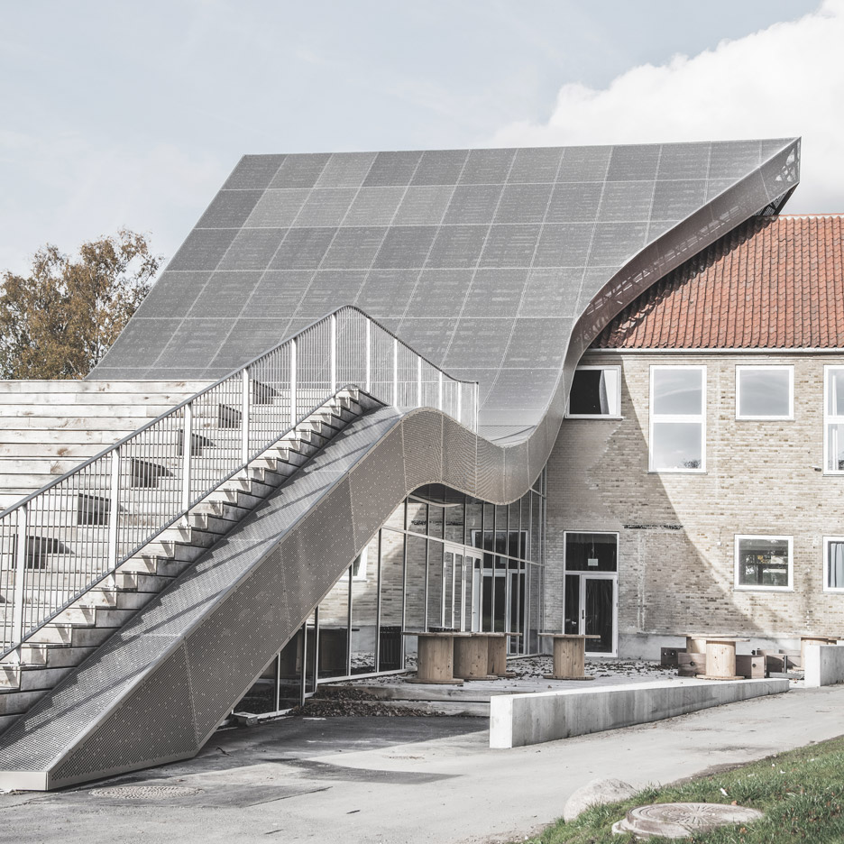 S-shaped Extension Links Two Sides Of Copenhagen’s Mariehøj Kulturcenter