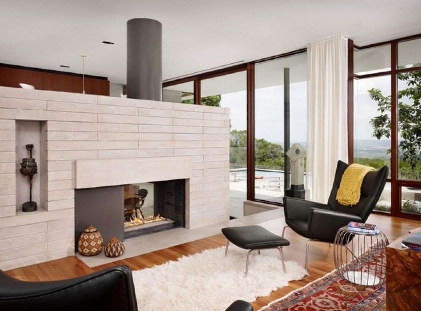 Sitting By The Fireplace – 37 Residential-style Interior Design Ideas ...