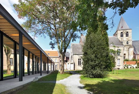 Glazed Pavilions Form A Community Centre In The Grounds Of An Old Flemish Church