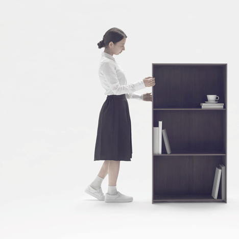 Nendo’s Expandable Nest Shelves Are Embedded With Carbon Fibre