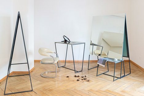 Raum404 Creates Freestanding Mirrors And Furniture For Zurich Hair Salon