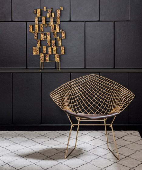 Furniture By Bertoia, Jacobsen And Platner Introduced With Gold-plated Finishes