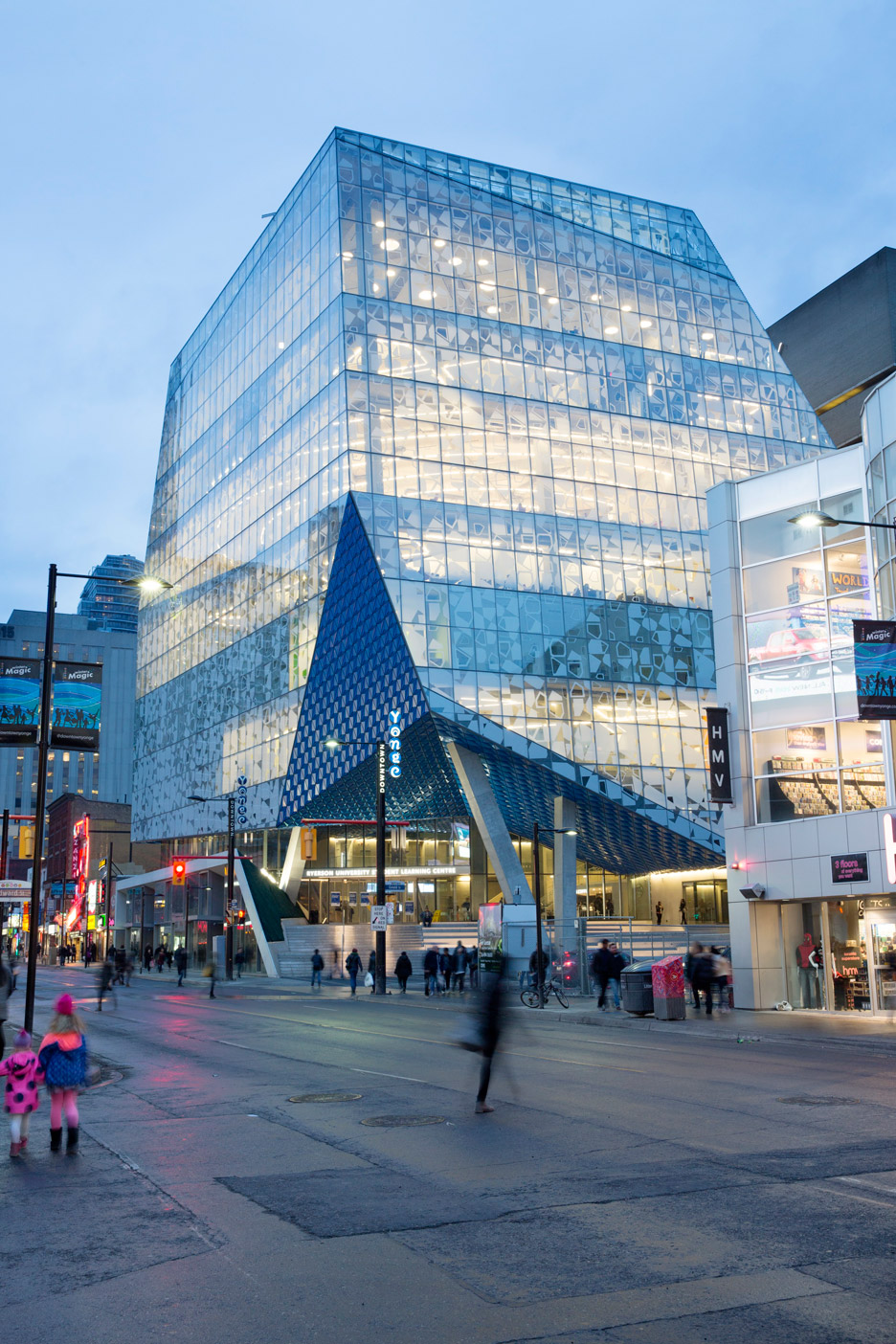 Fritted Glass Creates Patterned Facade For Ryerson University Student Centre By Snøhetta