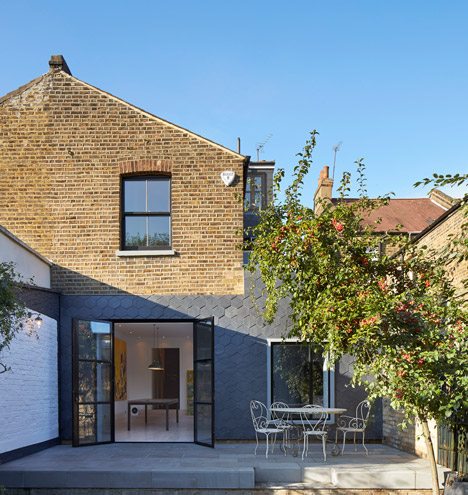 Gundry And Ducker's Slate House Is An Extension Clad With Hexagonal Tiles