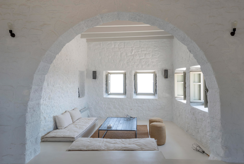 Greg Haji Joannides Restores Interior Of Ruined 17th-century Greek Island House