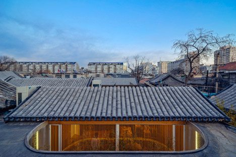 Arch Studio Transforms Beijing Hutong Into Tea House With Curving Glass Courtyards