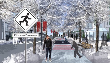 Canadian Freezeway Could Become World’s First Curb-side Skating Lane