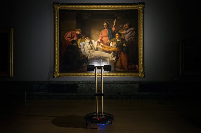 The Workers Builds Fleet Of Robots To Explore Galleries At Night
