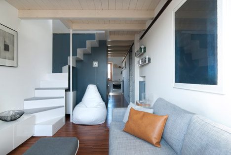 Milan Dental Studio Converted Into Compact Two-storey Apartment