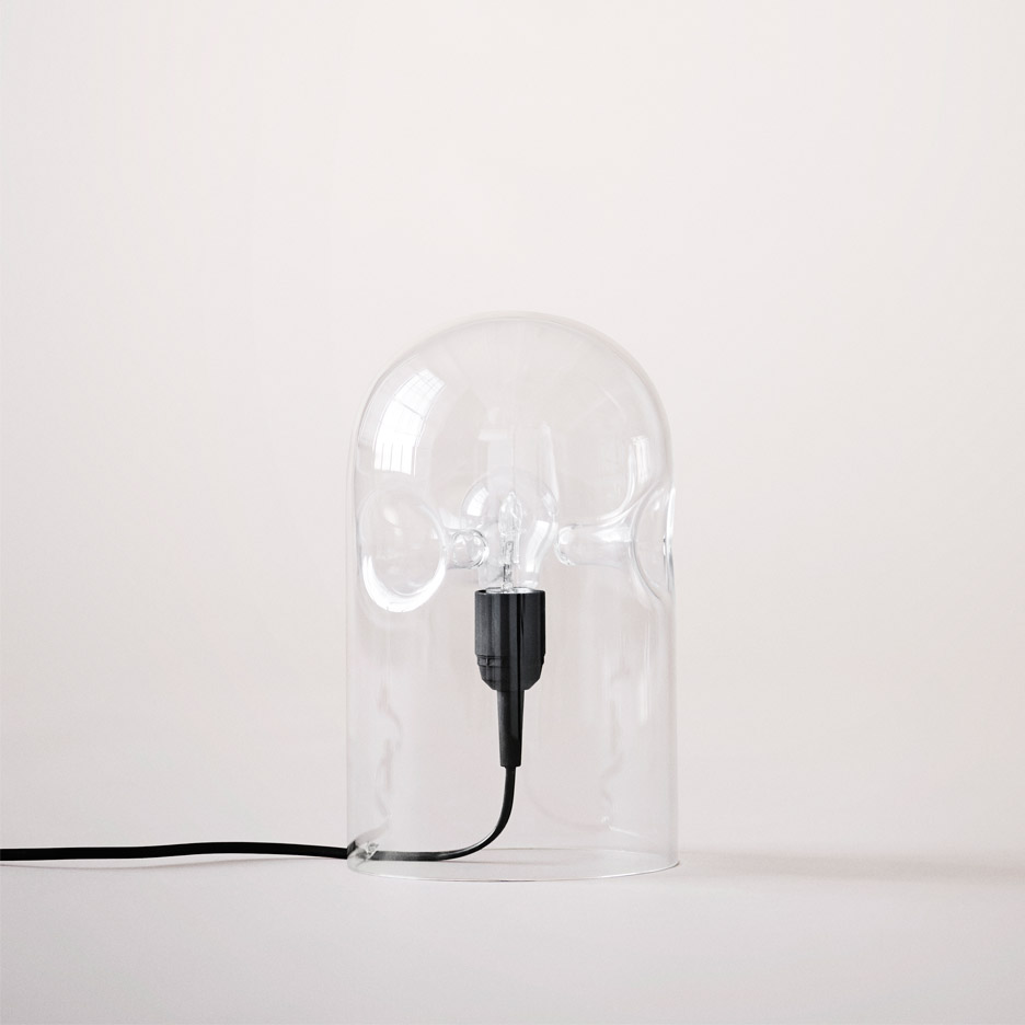 Lyngby Porcelain Reissues Gijs Bakker’s Glass Tripod Lamp