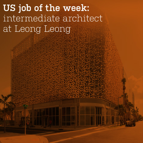 US Job Of The Week: Intermediate Architect At Leong Leong