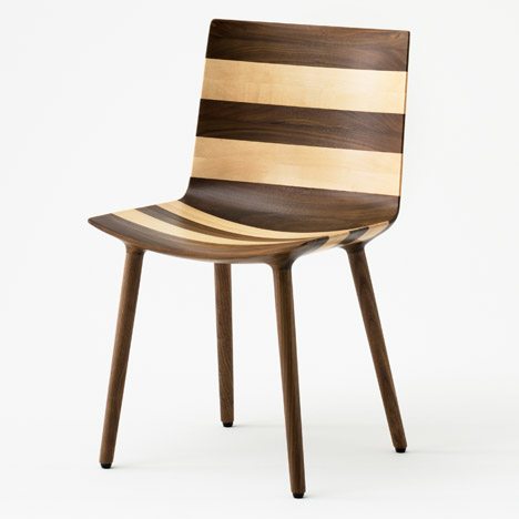 Claesson Koivisto Rune Uses Two Types Of Wood To Make Stripy Furniture