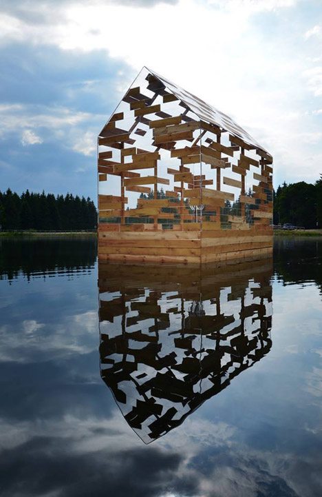 Walden Raft Is A Cabin Offering Seclusion In The Middle Of A French Lake