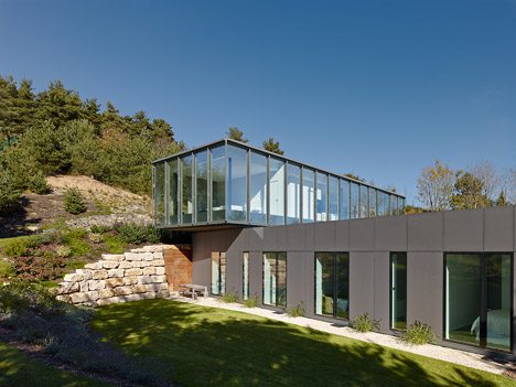 Werner Sobek’s Y1 House Comprises Two Stacked Blocks On Top Of A Former Sand Mine