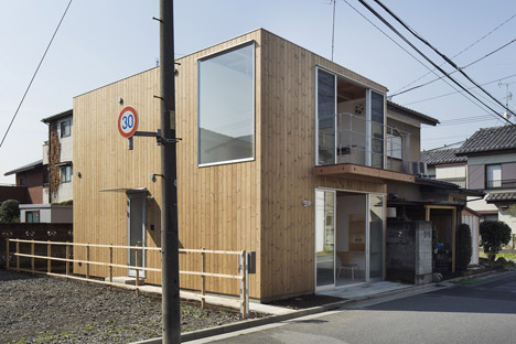 Wooden House By Suzuki Architects Also Contains A Hair Salon And A Writing Studio