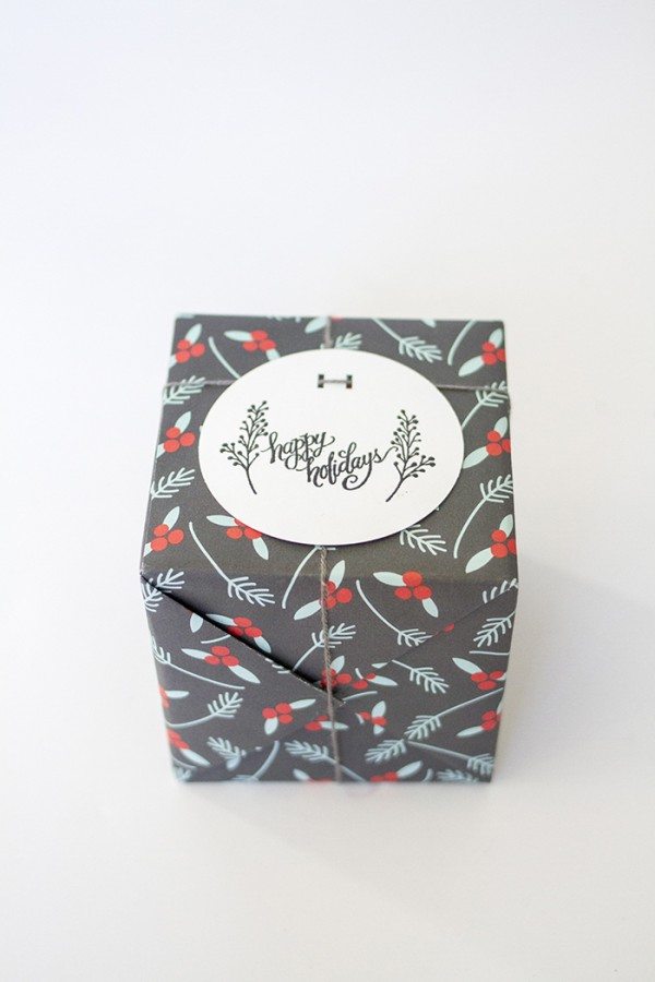 Holiday Paper Wrap Up #5 // Calligraphy Stamp